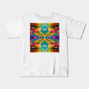 wave flipped tiled Kids T-Shirt